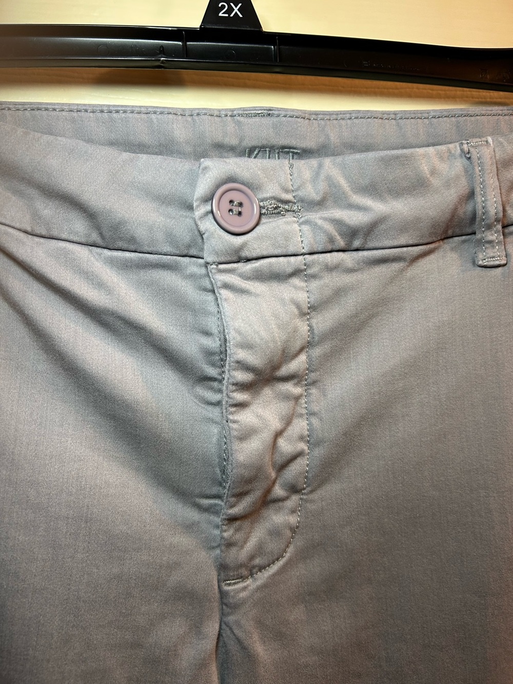 Kut from the Kloth Gray Straight-Leg Pants - Picture 2 of 5